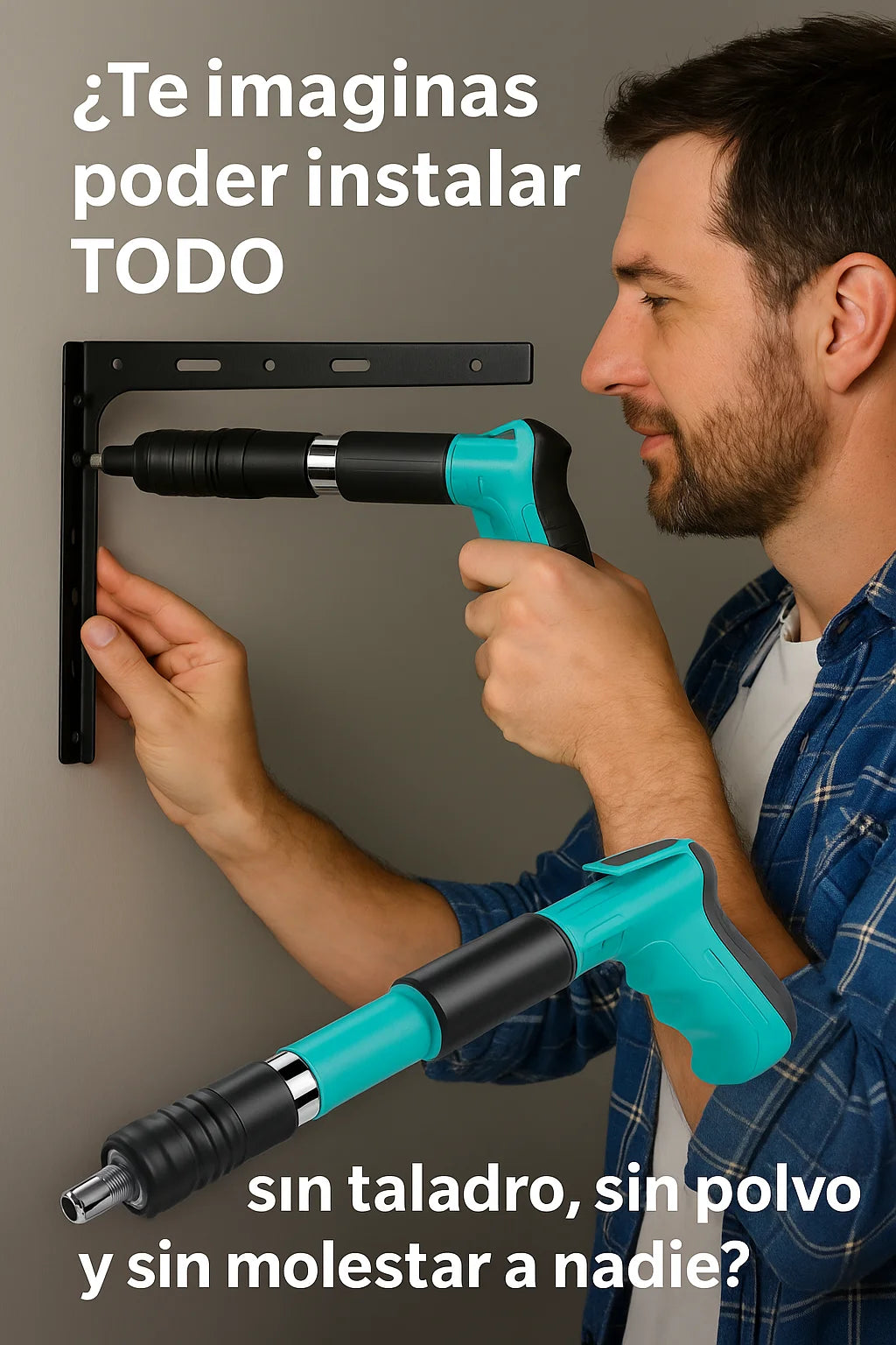 Pistola de Clavos Profesional – ¡Fija TODO en segundos!!
