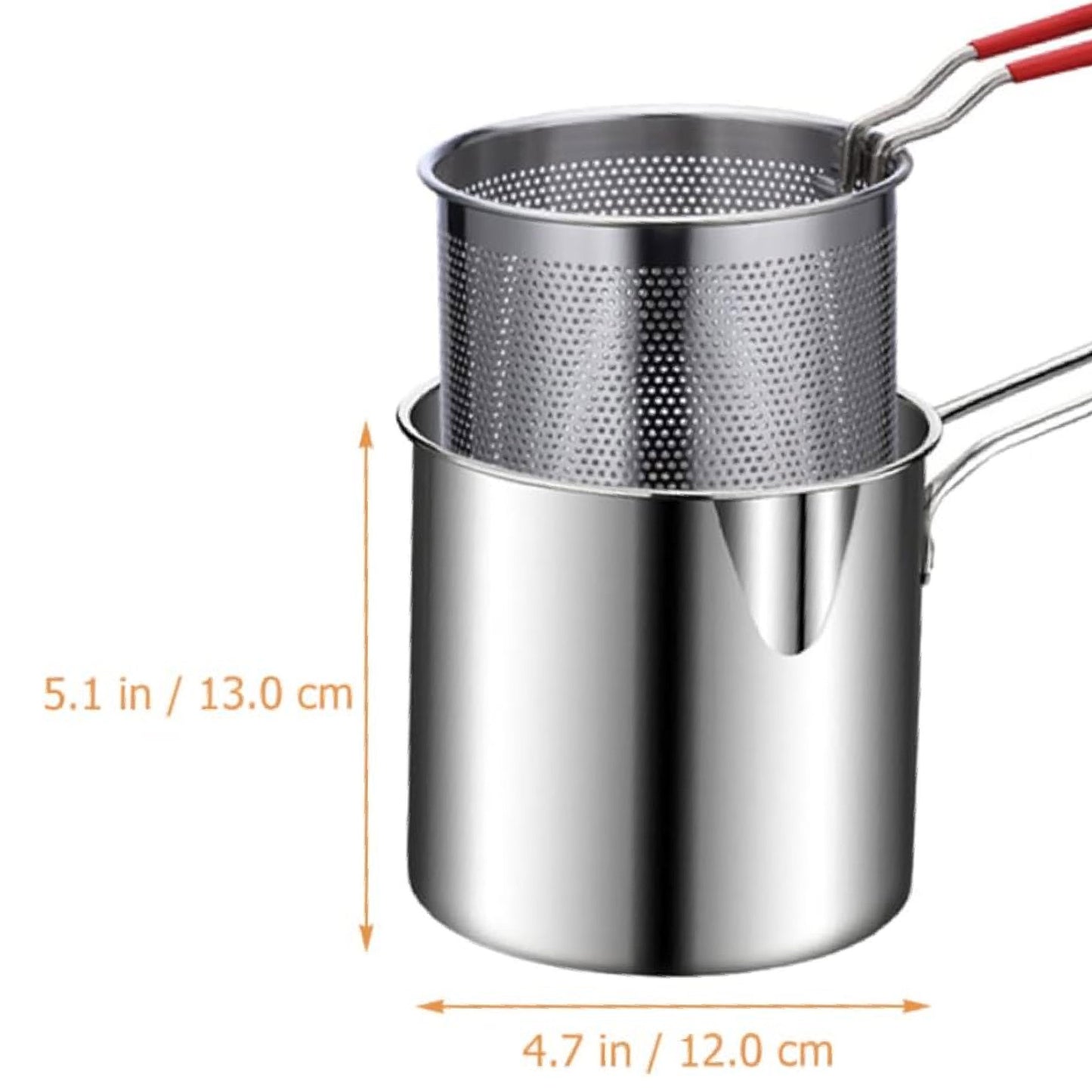 🍟 Olla Freidora de Acero Inoxidable 1.5L